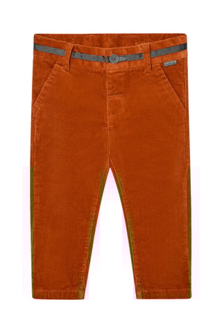 Velours Broek - Steenrood