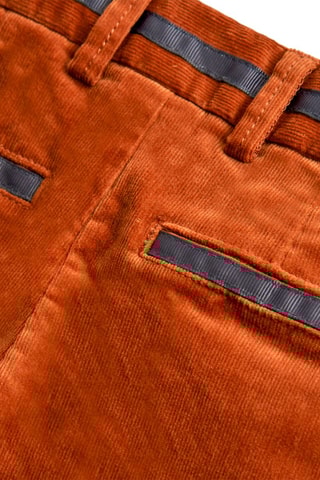 Velours Broek - Steenrood