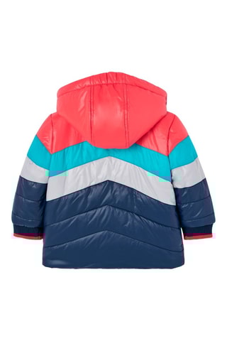 Dubbelzijdige Gewatteerde Jas - Blauw en Wit