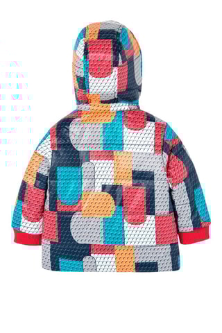 Dubbelzijdige Gewatteerde Jas - Blauw en Wit