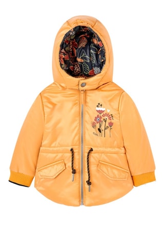 Dubbelzijdige Parka met Capuchon - Oranje