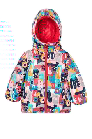 Dubbelzijdig Jasje met Capuchon - Rood en Roze