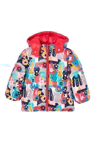 Dubbelzijdig Jasje met Capuchon - Rood en Roze