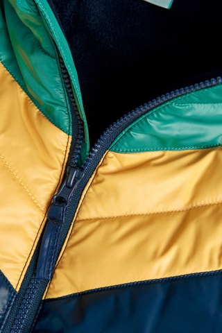 Gewatteerde Jas met Capuchon - Marineblauw