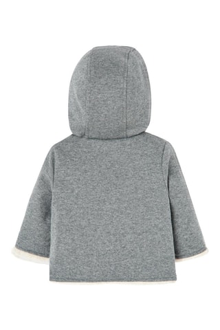Dubbelzijdig Jasje met Capuchon - Ecru en Grijs