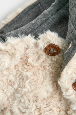 Dubbelzijdig Jasje met Capuchon - Ecru en Grijs