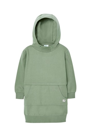 Sweaterjurk met Capuchon - Groen