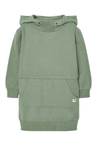 Sweaterjurk met Capuchon - Groen