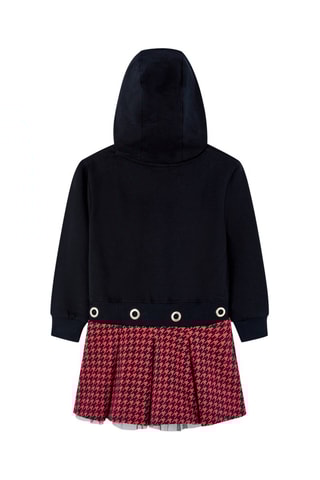 Sweaterjurk met Capuchon - Zwart