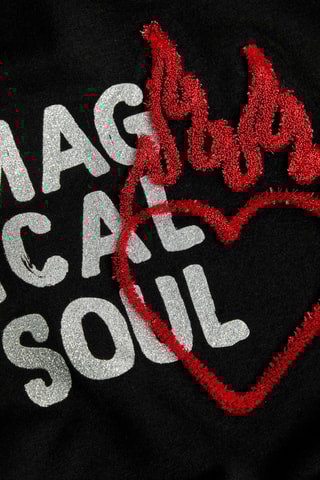 Sweaterjurk met Capuchon - Zwart