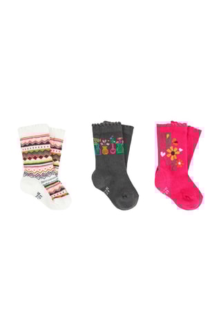 3 Paar Sokken - Wit en Antraciet