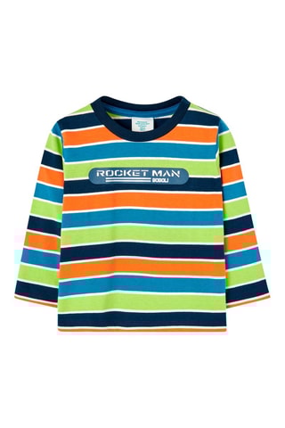 T-shirt - Blauw en Oranje