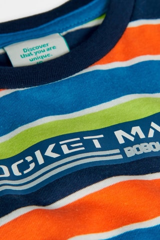 T-shirt - Blauw en Oranje