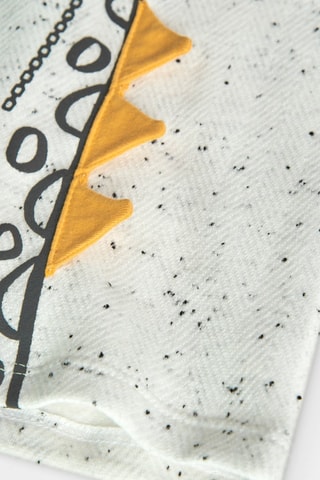 T-shirt - Gemêleerd Gebroken Wit