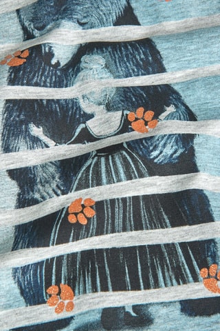 T-shirt - Gemêleerd Lichtgrijs