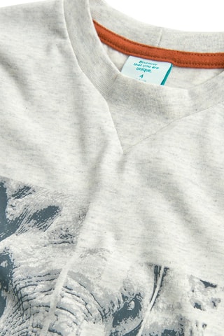 T-shirt - Gemêleerd Lichtgrijs