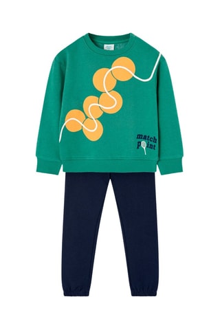 Sweater en Joggingbroek - Groen en Marineblauw