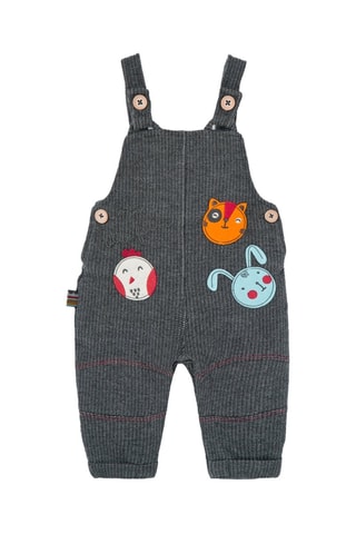 Rompertje en Tuinbroek - Rood en Grijs