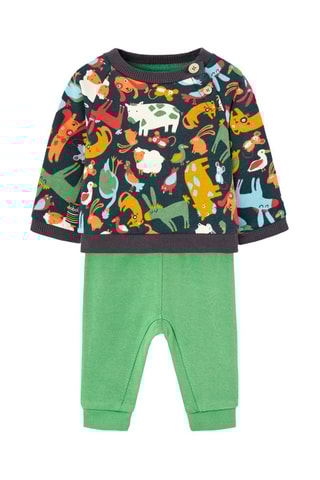 Trui en Broek - Groen en Oranje