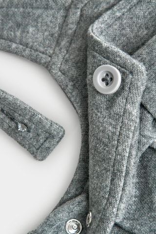 Top en Jurk - Wit en Gemêleerd Donkergrijs