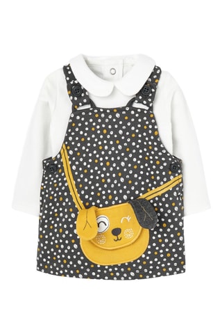 Rompertje en Jurk - Wit en Zwart