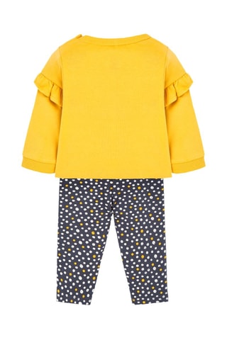 T-shirt en Legging - Geel en Zwart