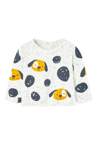 T-shirt en Broek - Wit en Gemêleerd Donkergrijs