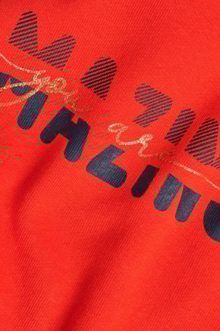 Sweat et pantalon - Rouge et bleu marine