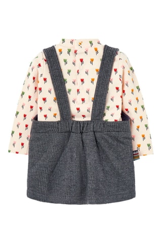 Rompertje en Jurk - Ecru en Grijs