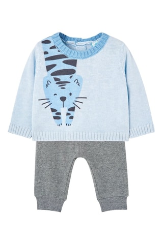 Trui en Broek - Lichtblauw en Grijs