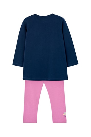 Tunique et pantalon - Bleu marine et rose