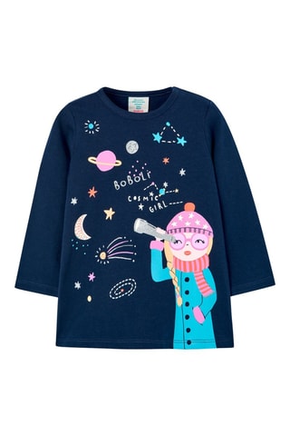 Tunique et pantalon - Bleu marine et rose