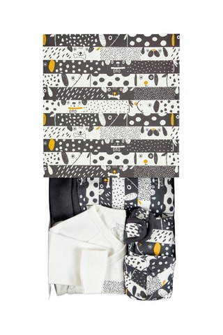 4-delige Set - Wit en Grijs