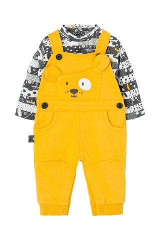 Rompertje en Tuinbroek - Grijs en Geel