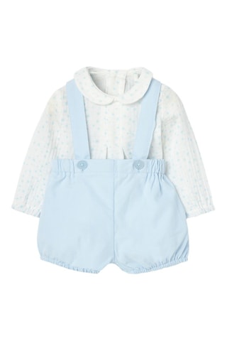 Overhemd en Short - Wit en Blauw