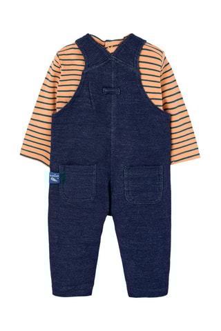 T-shirt en Tuinbroek - Oranje en Blauw