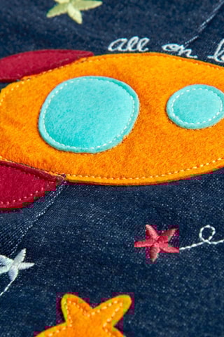 T-shirt en Tuinbroek - Oranje en Blauw