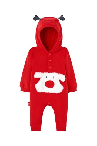 Jumpsuit met Capuchon - Rood