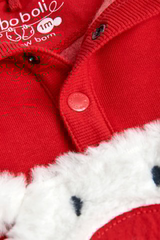 Jumpsuit met Capuchon - Rood