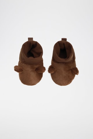 Babbucce con orecchie - Marrone - Obaïbi