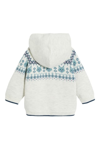 Cardigan con cappuccio - Blu chiaro - Obaïbi