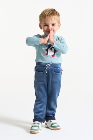 Pantaloni in velluto - Petrolio - Obaïbi