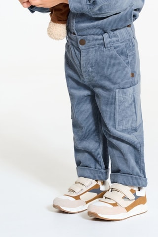 Velours Broek - Marineblauw - Obaïbi