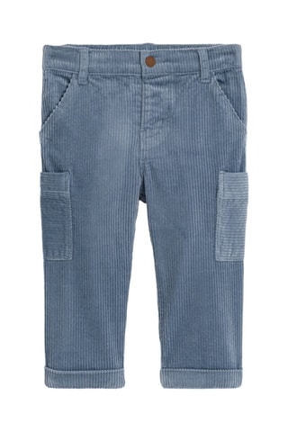 Velours Broek - Marineblauw - Obaïbi