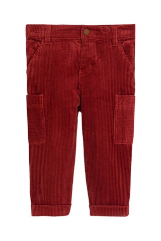 Velours Broek - Steenrood - Obaïbi