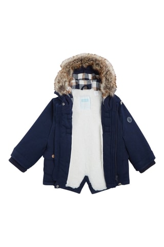 Cappotto con cappuccio - Navy - Obaïbi