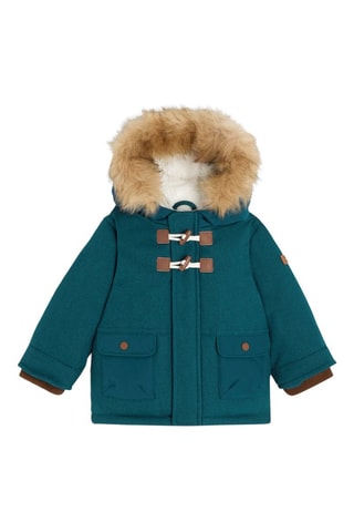 Cappotto con cappuccio - Petrolio - Obaïbi