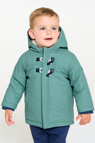 Parka con cappuccio - Verde acqua - Obaïbi