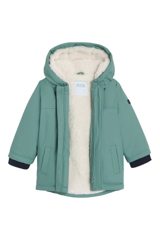 Parka con cappuccio - Verde acqua - Obaïbi