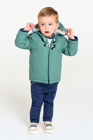 Parka con cappuccio - Verde acqua - Obaïbi